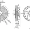 Axial Fan, 220V, 300*78mm, AF30078-B - view 2