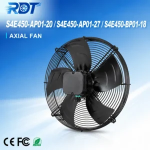 Axial Fan, 230V, 245/355W, 1400/1600RPM, 450mm