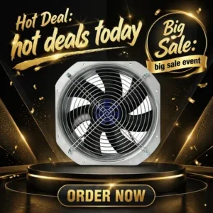 Axial Fan, 230V, Brushless, IP55, Waterproof