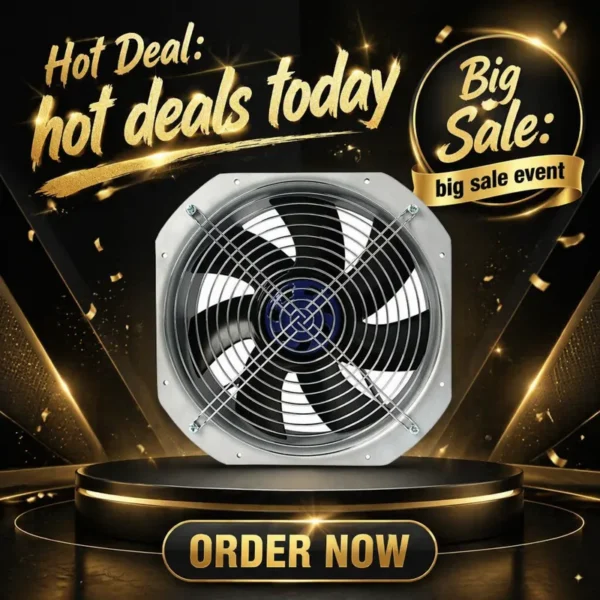 Axial Fan, 230V, Brushless, IP55, Waterproof