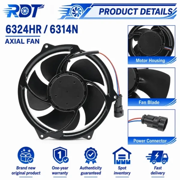 Axial Fan, 24V, 6314N, 172mm - view 5