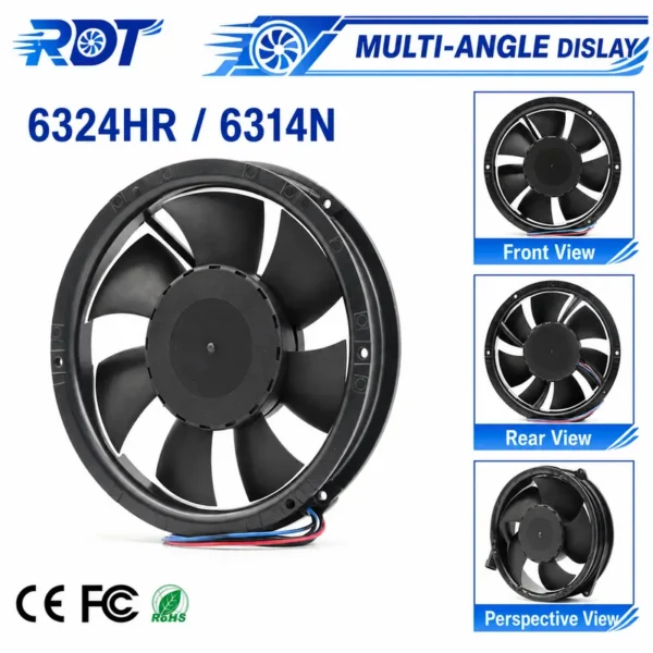 Axial Fan, 24V, 6314N, 172mm - view 6