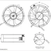 Axial Fan, 254mm, 230V, 250mm - view 3
