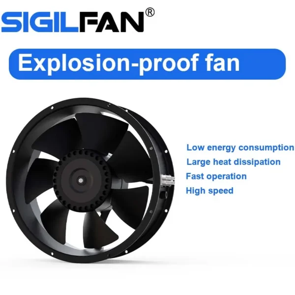 Axial Fan, 254x89mm, 10", Explosion-proof, 110-240V - view 5