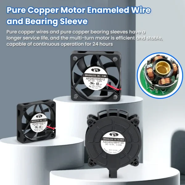 Axial Fan, 4015, 11.36CFM, 9.02mmH2O, 8000 - view 4