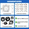 Axial Fan, 4015, 11.36CFM, 9.02mmH2O, 8000 - view 5