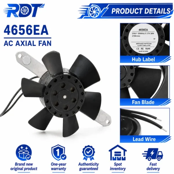 Axial Fan, 4656EAU, 230 V, Electric - view 5