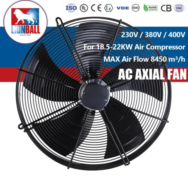 Axial Fan, 500mm, 380 V, Electric
