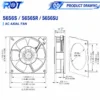 Axial Fan, 5656S, Brushless - view 3