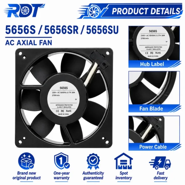 Axial Fan, 5656S, Brushless - view 5