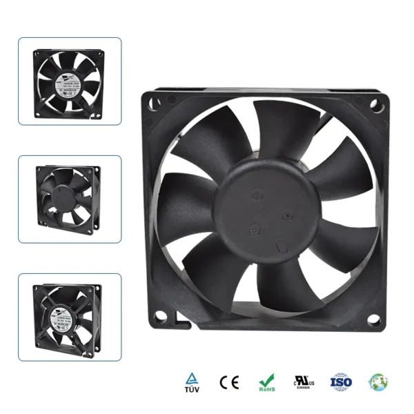 Axial Fan, 8025, 80mm, Waterproof - view 3