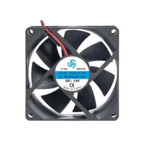 Axial Fan, 80mm, 5V/12V/24V, 80x80x25mm