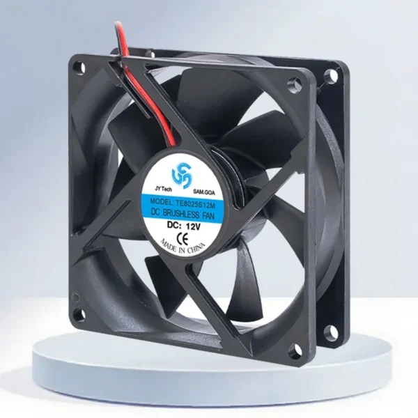 Axial Fan, 80mm, 5V/12V/24V, 80x80x25mm - view 2