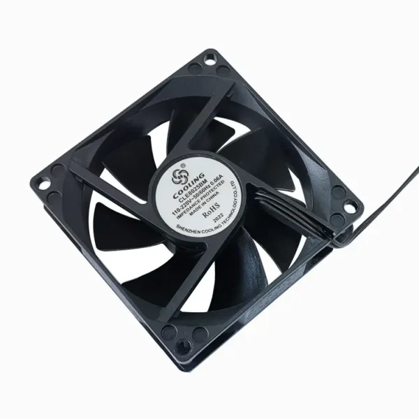 Axial Fan, 80mm, 80x80x25mm, 110V/220V, 4000RPM - view 4