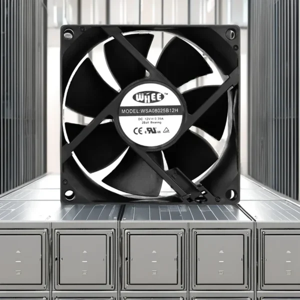 Axial Fan, 80x80x25mm, 12V, BLDC, 3D