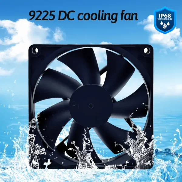 Axial Fan, 92mm, CFM, Brushless, 24V - view 2