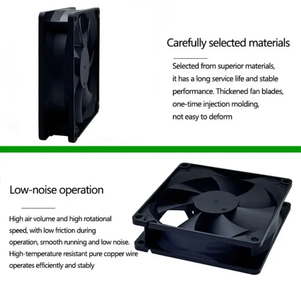 Axial Fan, 92mm, CFM, Brushless, 24V - view 3