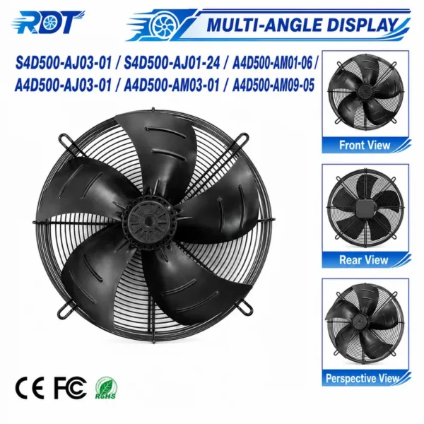 Axial Fan, A4D500-AM01-06, AJ03-01, AM03-01, 400V - view 6