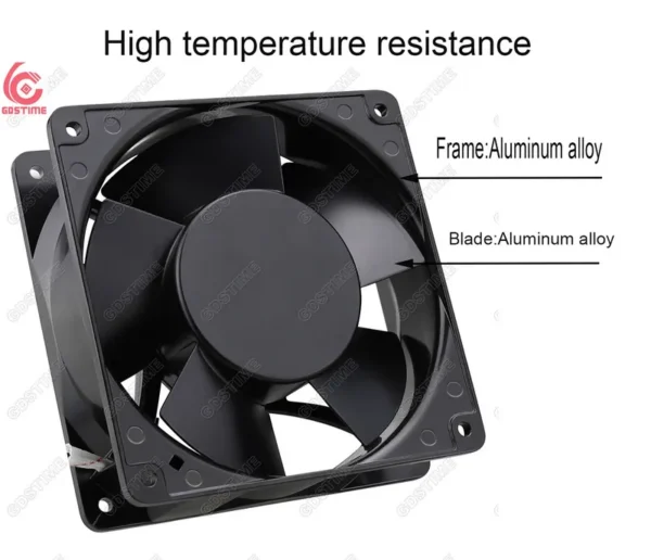 Axial Fan, Aluminum, 12038, 120mm, GAA1238 - view 2