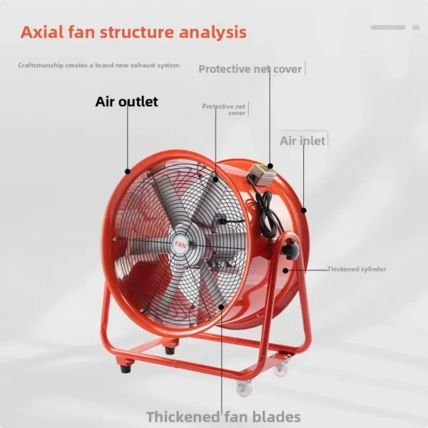 Axial Fan, Aluminum, 220V - view 3