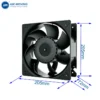Axial Fan, AM20572HEC, Brushless, 200x200x57mm, 110-240V - view 2