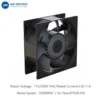 Axial Fan, AM20572HEC, Brushless, 200x200x57mm, 110-240V - view 5