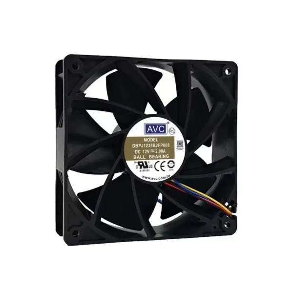Axial Fan, EC-12038, 12V, Aluminum, Plastic