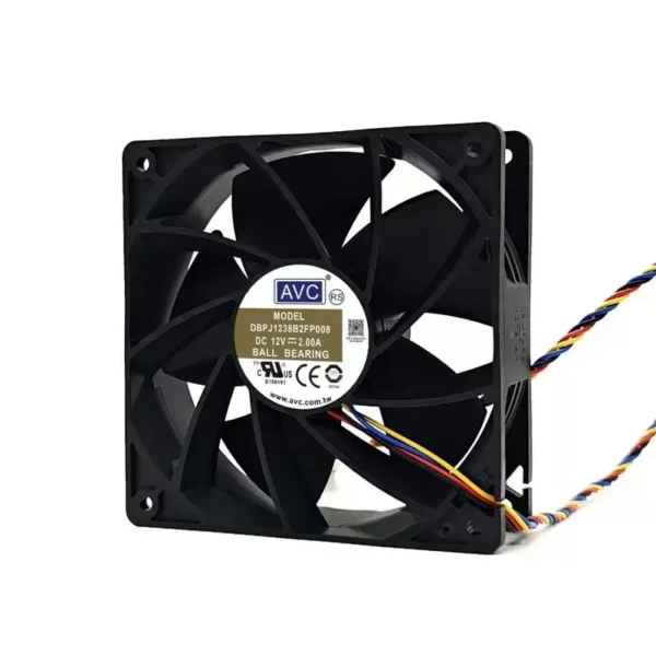 Axial Fan, EC-12038, 12V, Aluminum, Plastic - view 2