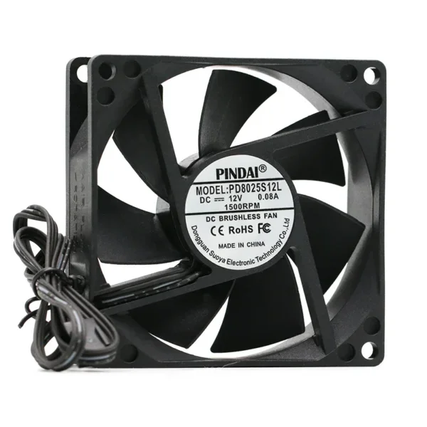 Axial Fan, IP68, 80X80X25MM, 8025, 12V