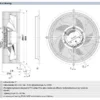 Axial Fan, S3G500-ZQ12-90, 500mm, 1870RPM, 7430CFM - view 3