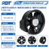 Axial Fan, W2E143-AA09-01/12/93, 172X51mm - view 2