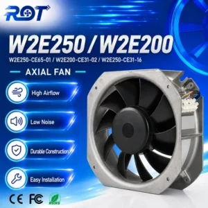 Axial Fan, W2E250-CE31-16, 230V, 250mm, 127W