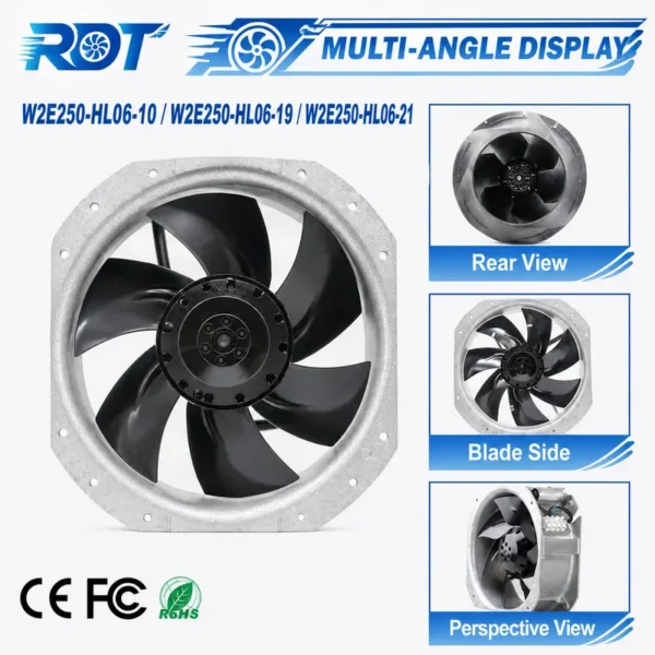 Axial Fan, W2E250-HL06-01, W2E250-HL06-19, W2E250-HL06-21 - view 6