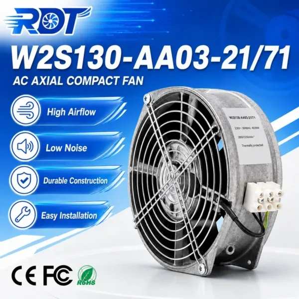 Axial Fan, W2S130-AA03-21/71, 230 V, Electric