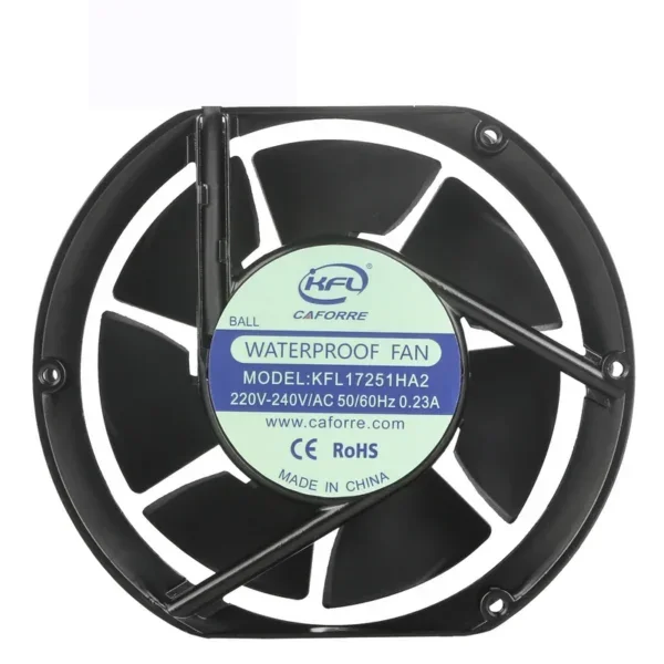 Axial Fan, Waterproof, IP68, 172x150x51mm, 220V