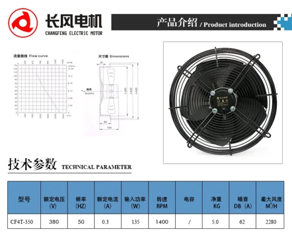 Axial Fan, YWF, 230 V, Electric - view 3
