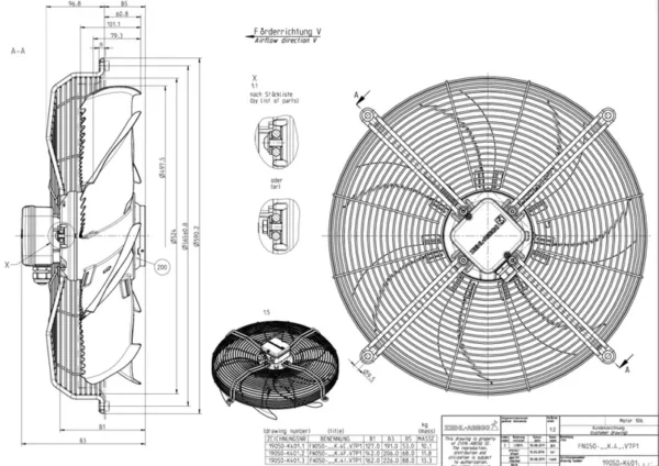 Axial Fan, ZIEHL-ABEGG, FN050-4EK.4I.V7P1, FE050-4EK.4I.V7 - view 3