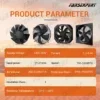 Axial Flow Blower, 400Mm, Aluminum, IP54, 220V-400V - view 6