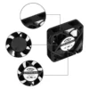 Axial Flow Cooling Fan, 12V/24V, Brushless, Plastic - view 4