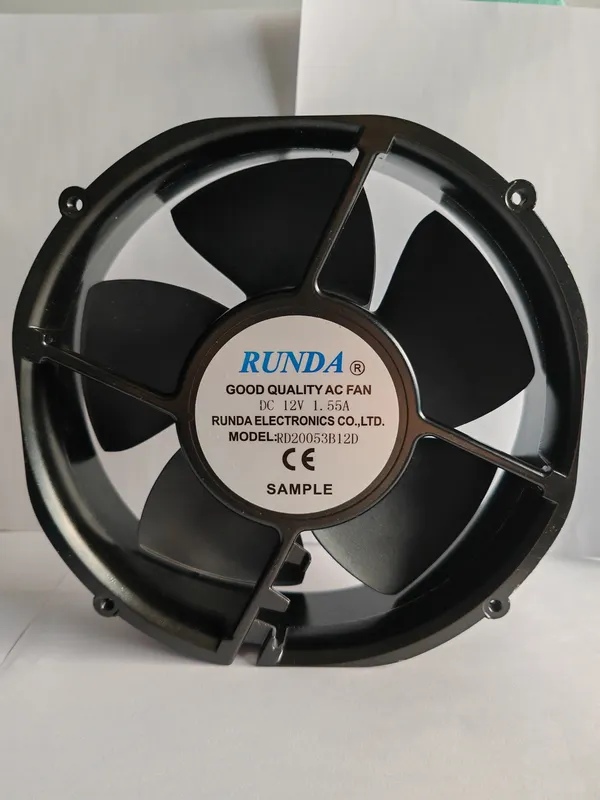 Axial Flow Cooling Fan, 200mm, Brushless, 5500RPM, 12V - view 2