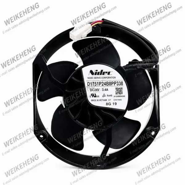 Axial Flow Cooling Fan, D1751P24B8PP338, 17251, 24V, 3.4A - view 5