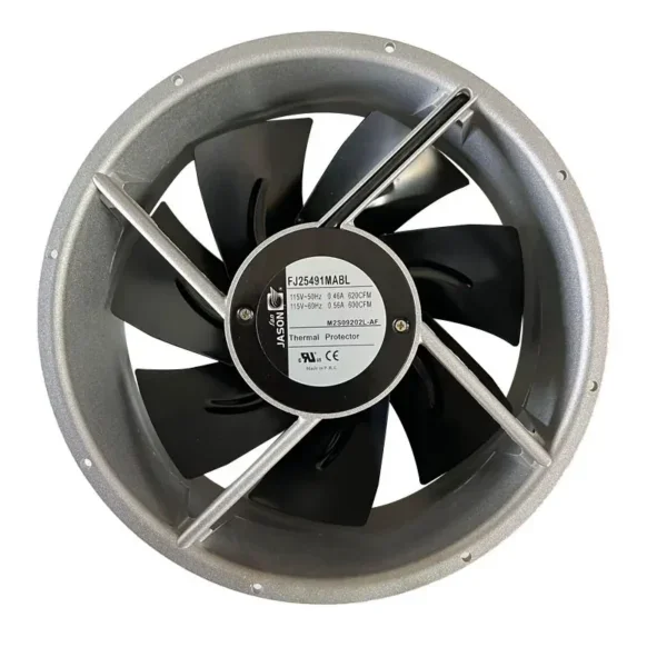 Axial Flow Cooling Fan, FJ25491MABL, 115V, 250mm, 600CFM