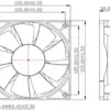 Axial Flow Cooling Fan, IP68, Waterproof, 24V, 120mm - view 5