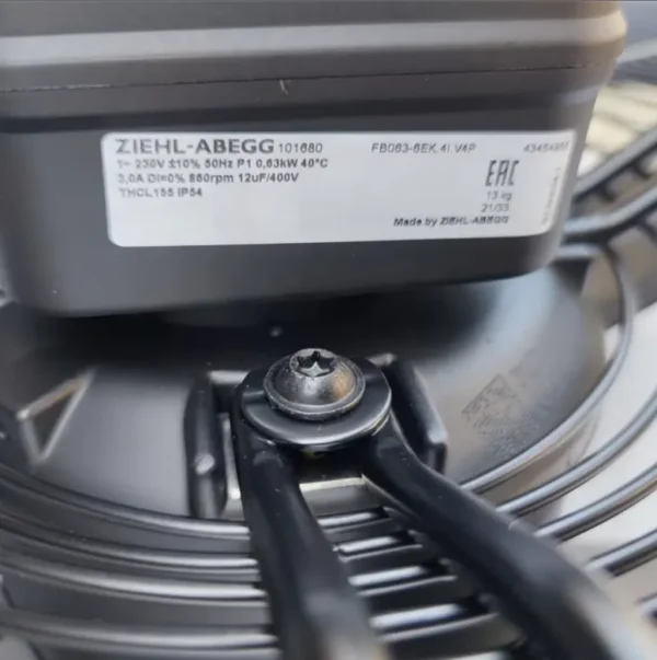 Axial Flow Cooling Fan, ZIEHL-ABEGG, FB063-6EK.4I.V4P - view 4