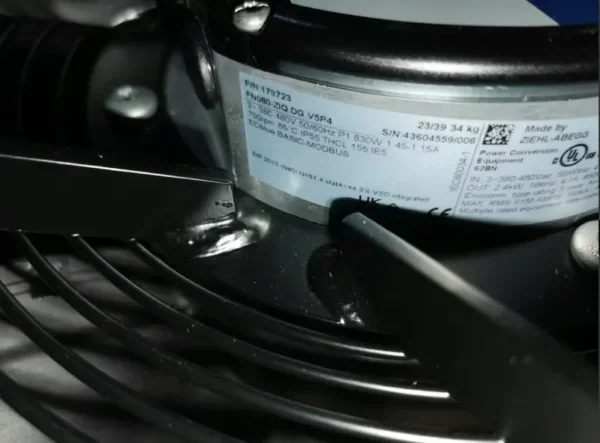 Axial Flow Cooling Fan, ZIEHL-ABEGG, FN080-ZIQ.DG.V5P4 - view 3