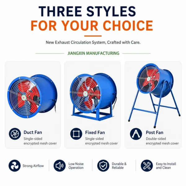 Axial Flow Duct Fan, Steel, Copper - view 5