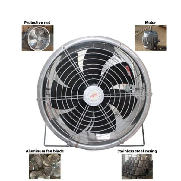Axial Flow Exhaust Extractor, 220v, 180mm, 1000mm - view 4