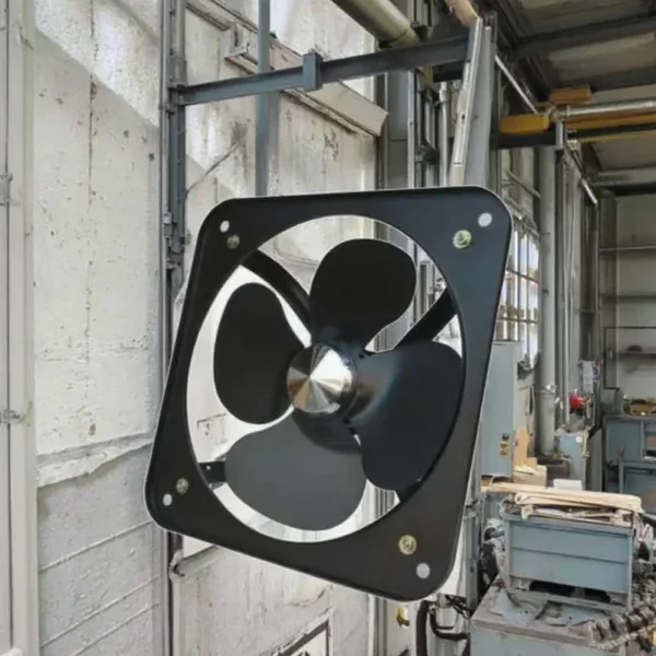 Axial Flow Exhaust Fan, 10-Inch, 220V, Cast, 1350rpm