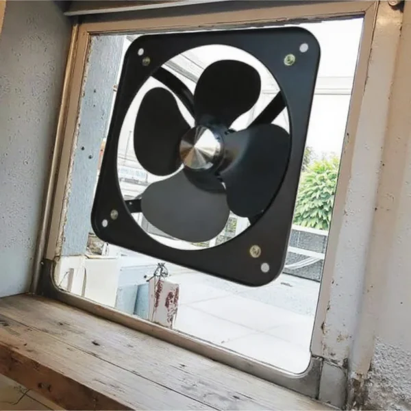 Axial Flow Exhaust Fan, 10-Inch, 220V, Cast, 1350rpm - view 3