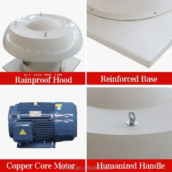 Axial Flow Exhaust Fan, 500mm, Roof - view 2